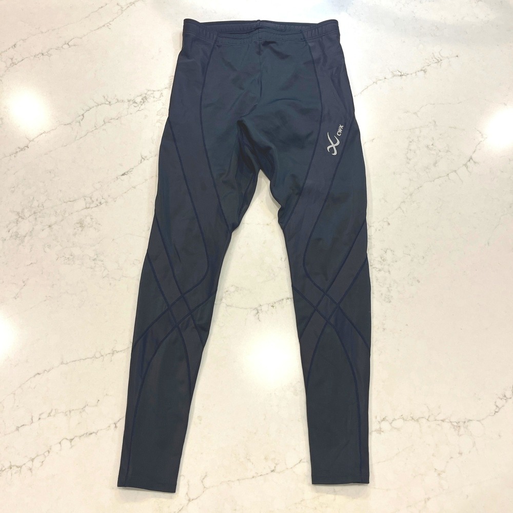 CW-X Compression Pro Tights Mens L Black Coolmax Stability Joint Support Running